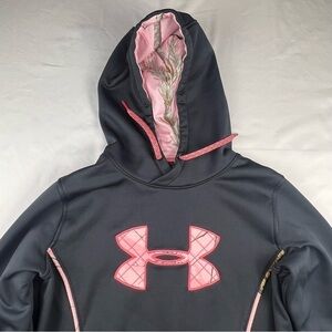 Under Armour - Realtree- Black with Pink Camo Women's Hoodie - Large